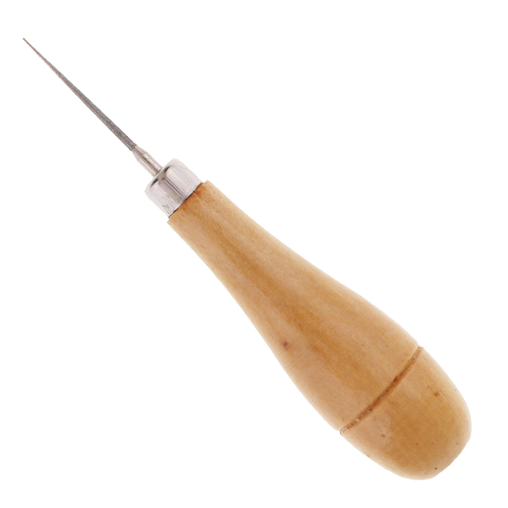 Wooden Handle Beading Awl Reamer Jewellery Making DIY Craft Jewelers Tools