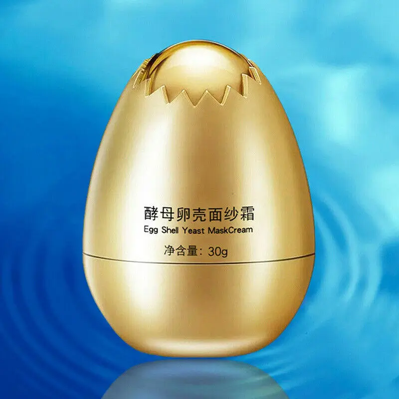 Egg Shell Yeast Mask Cream Peel-Off Facial Creams Nourish Hydrating Moisturizing Whitening Brighten Skin Care