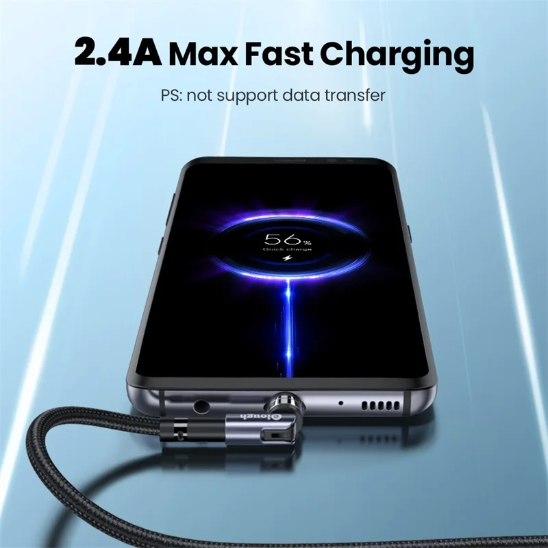 Elough Magnetic Cable Fast Charger Type C USB C Micro Cable For iPhone Samsung Huawei Xiaomi Phone Rotatable Magnet Charger Cord