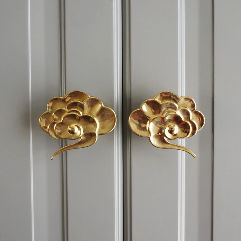 Brass Cloud Knob Brass Cabinet Pull