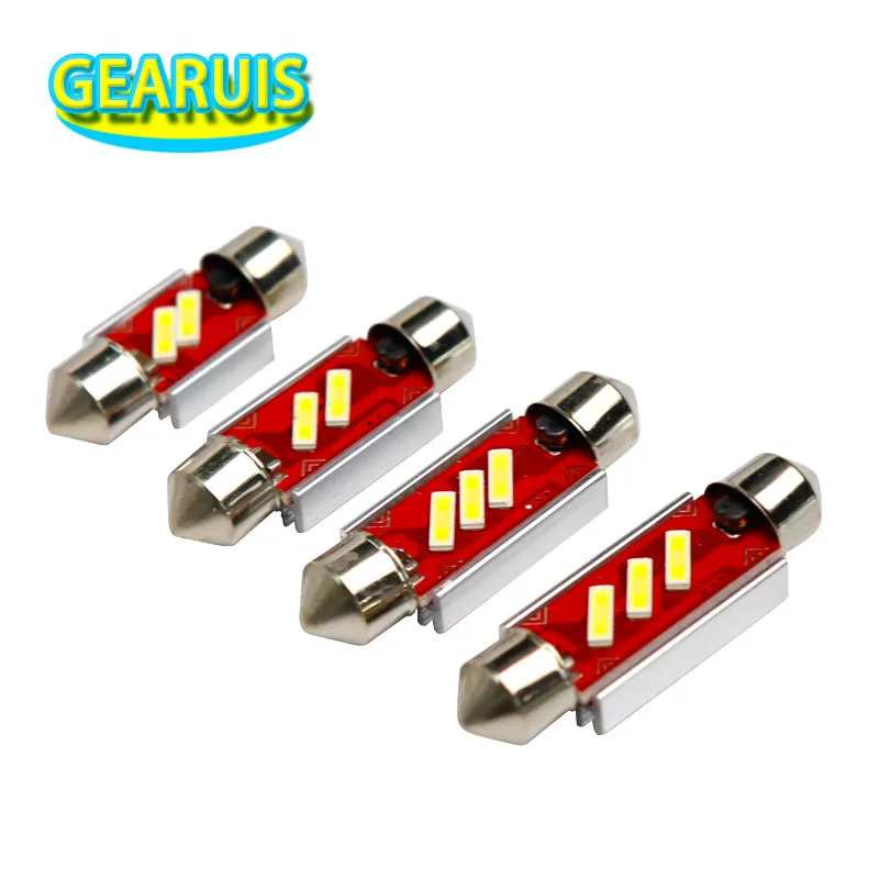 4 Stück c5w CANBUS LED-Birne Girlande C10W 3W 0,24A 7020 LED-Chips Kuppel-Leselampe Auto-Innenbeleuchtung Kaltweiß 8000K 12V-20V