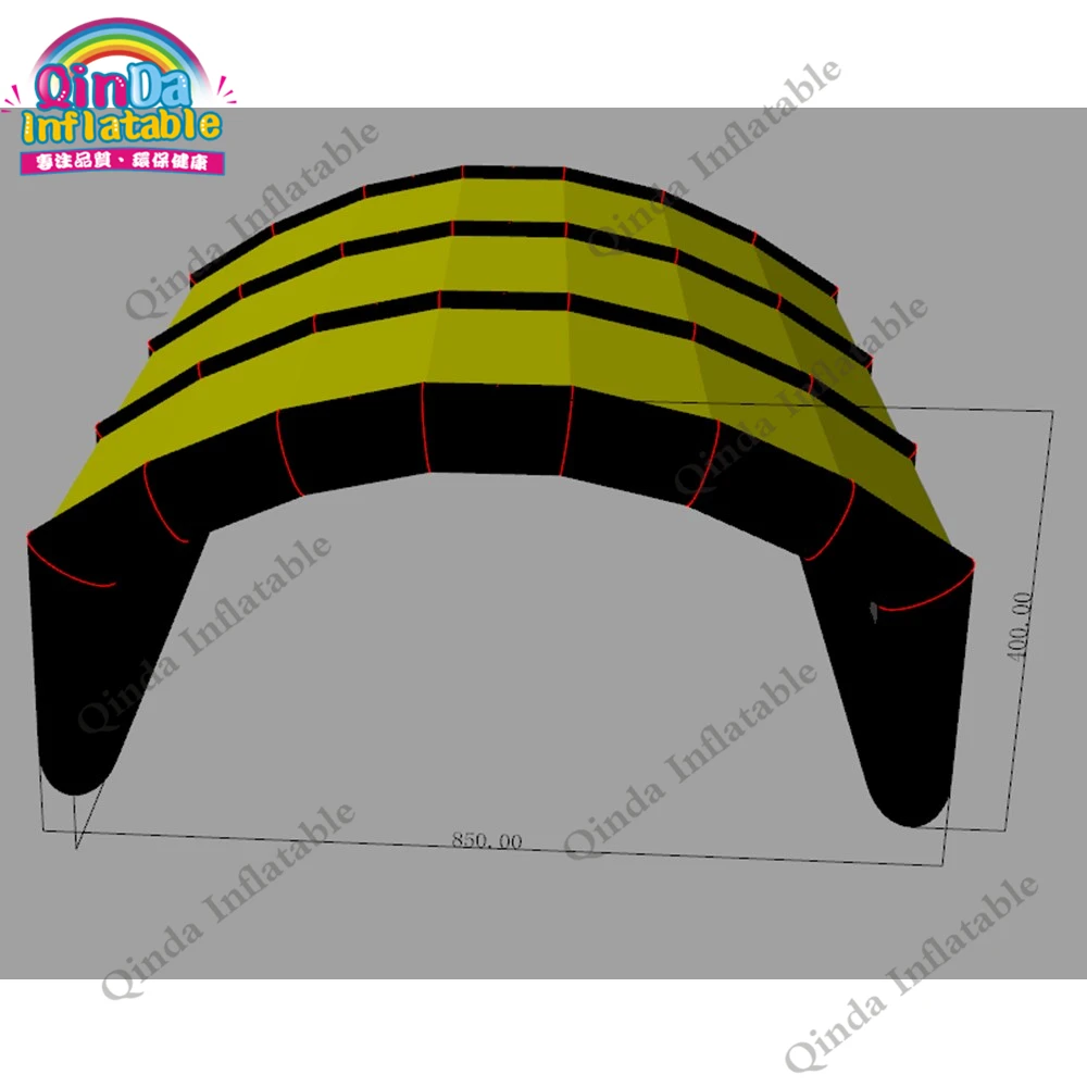 巨大なインフレータブルトンネルテント,カスタムテント,屋外,車,ガレージ,トレードショー,イベント,送料無料