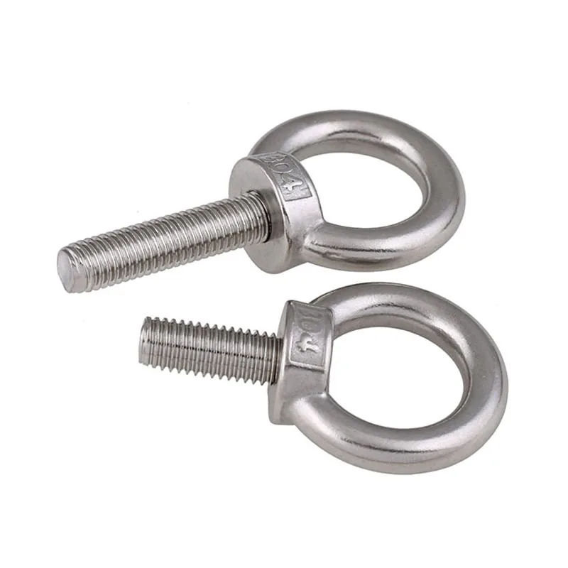 1pcs A2 Stainless Steel Hook Ring Bolts M3 M4 M5 M6 M10 M12M M18 Eye Screws Fastener