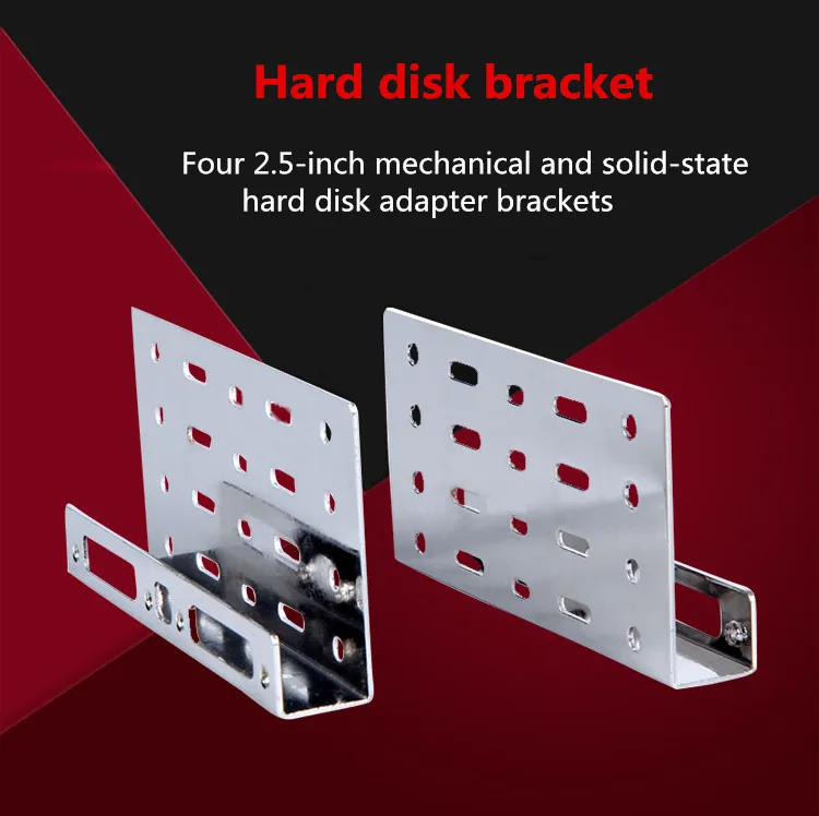 

Hard disk bracket 4 2.5-inch mechanical, solid state hard disk adapter brackets, environmentally friendly metal material