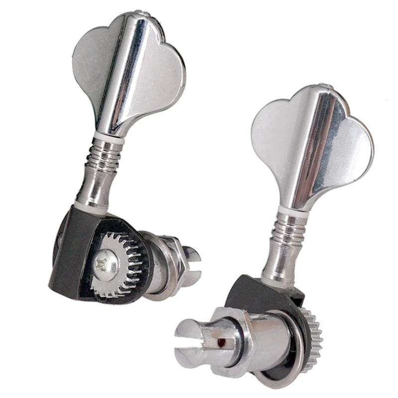 

5Pcs Of A Set Chrome Electric Bass Guitar Tuning Pegs Machine Heads Tuners Guitar Accessories