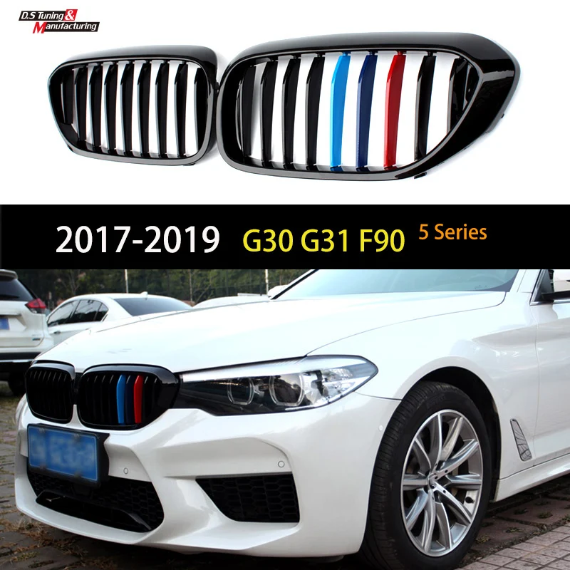 

Front Kidney Bumper Grille Racing Grills For BMW G30 G31 5 Series Sedan Wagon F90 M5 2017 2018 2019 Pre-LCI 525I 530I 540I 550I