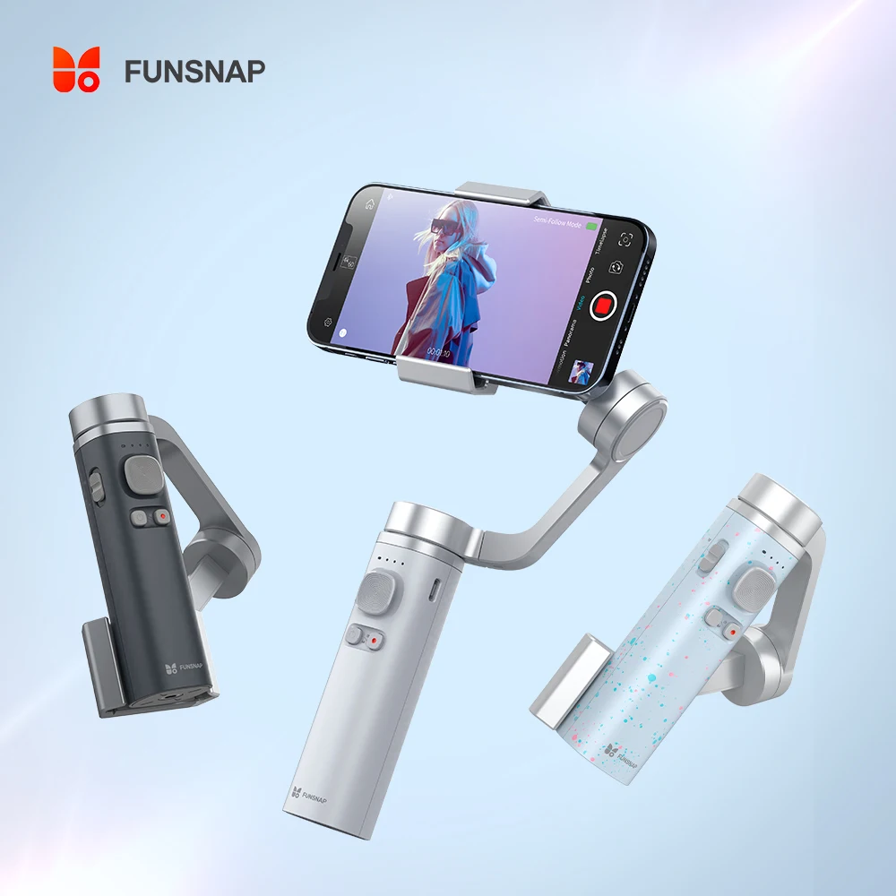 

Funsnap Capture π Smartphone Handheld Stabilizer Gimbal 3-Axis Foldable Pocket Type C Charging for iPhone Android XIAOMI HUAWEI