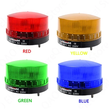 Strobe Signal Warning light LED -3071 12V 24V 220V Indicator light LED Lamp small Flashing Light Security Alarm
