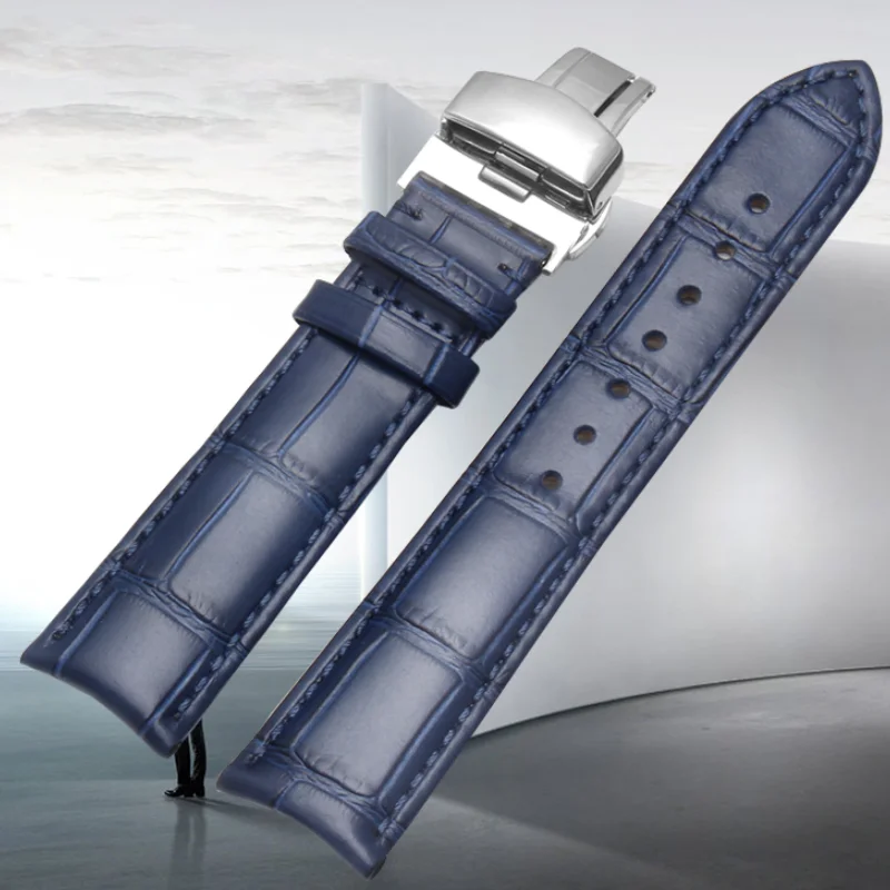 BRETA arc interface Genuine Leather Watch Strap 19mm 20mm 21mm 22mm  Watch Band for Tissot Seiko rossini Watchband Accessories W