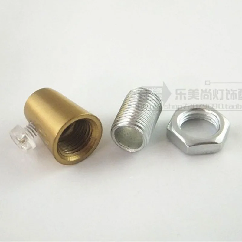 30pcs M10 Threaded Metal Cable Grip Lamp Cord Clamps With M4 Clear Screw,Cable Strain Relief For Light Fixtures