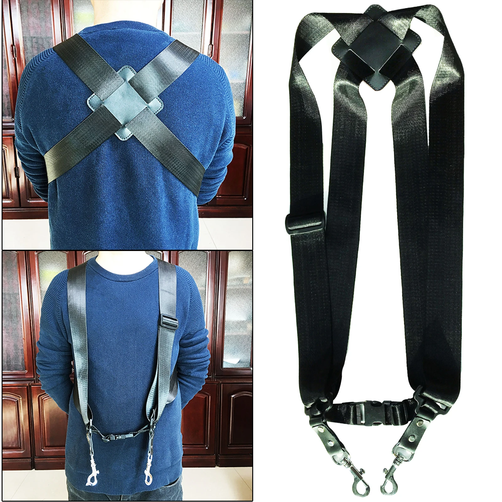 Adjustable Shoulder Strap African Hand Drum Snare Drum Percussion Belt Waist Strap Non-slip Widened Instruments Accessories