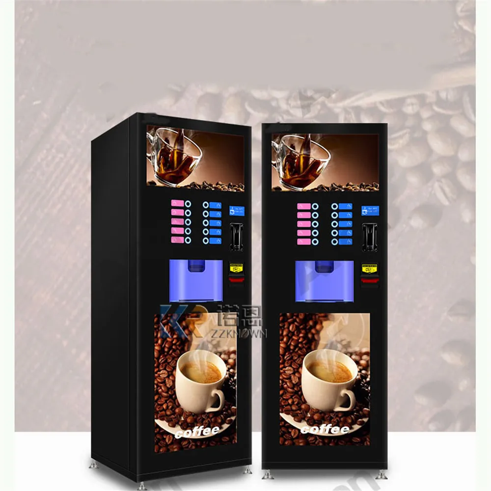 Fully Automatic Self Milk Vending Machine Coin Operated Instant Coffee Maker Hot Beverage Vending Machine for Commercial