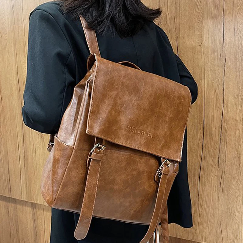 New Women Designer Backpacks High Quality Men Leather Travel Backpack Sac A Dos School Bags for Teenage Girls Fashion Backpack