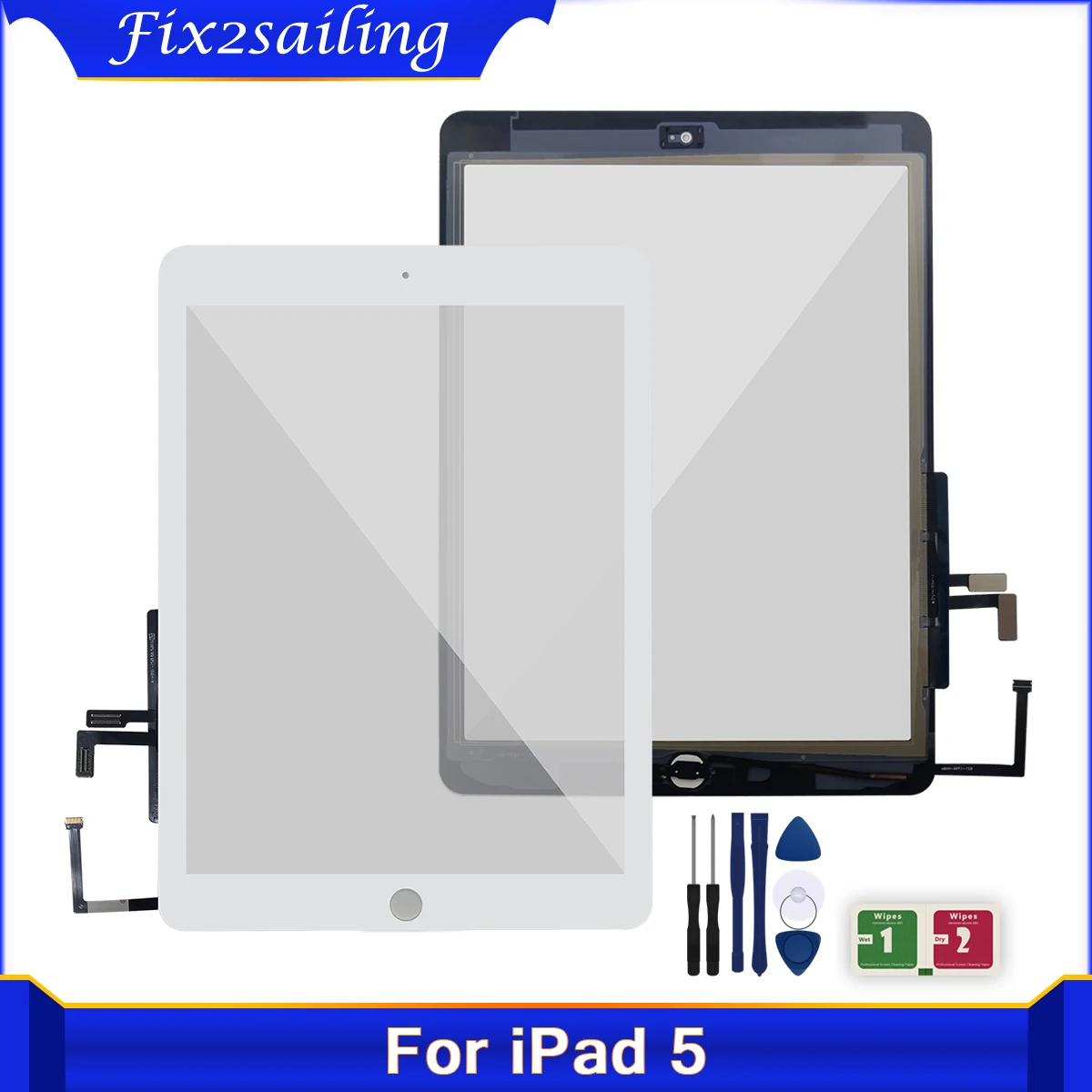 For iPad Air 1 Touch Panel Screen for iPad 5 A1474 A1475 A1476 Touch Screen Outer Glass Sensor Replacement Parts