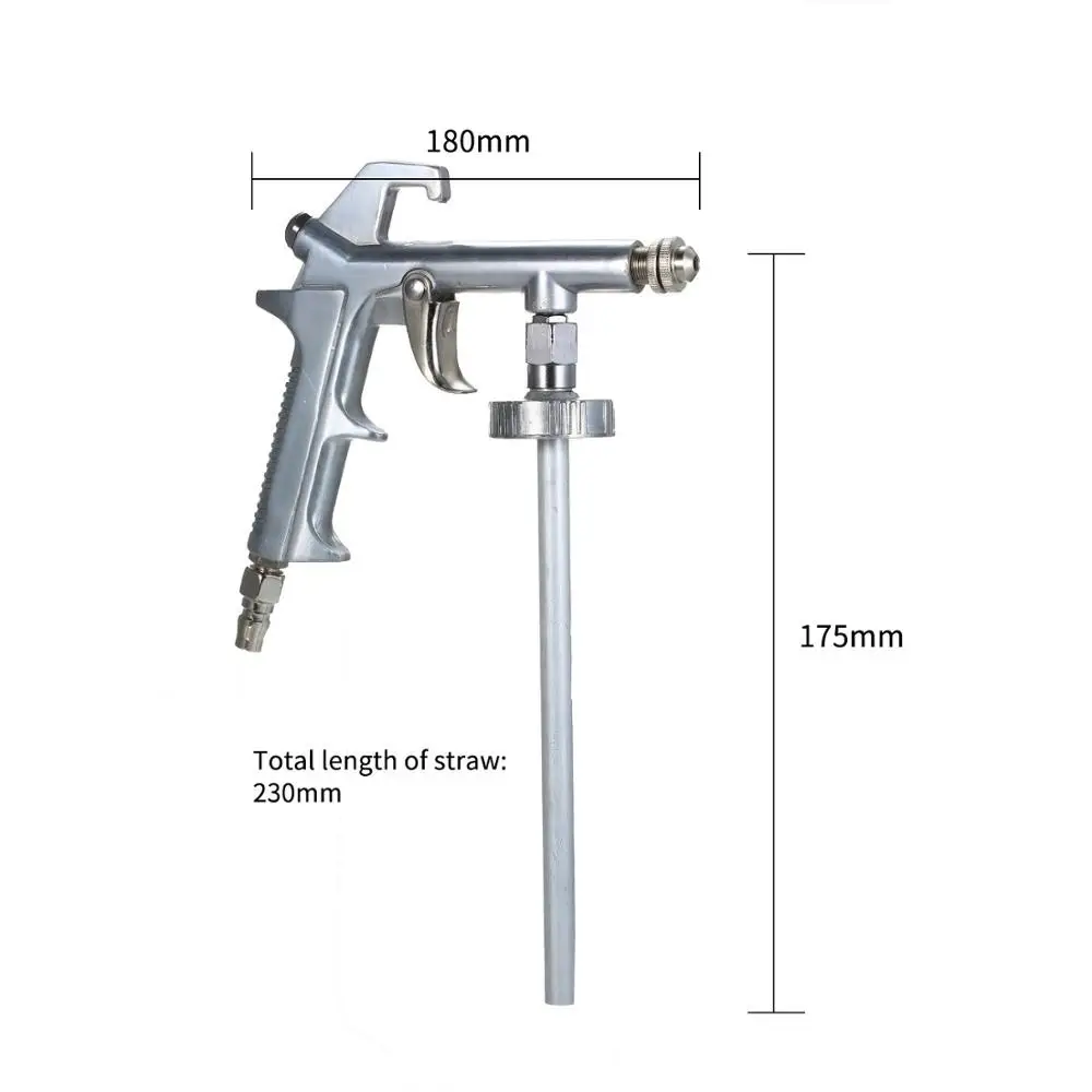 Airbrush Paint for Automobile Chassis Glue Gun Sand Spray Gun Aluminum Alloy Sandblasting Gun Undercoating Metal Sprayer Gun