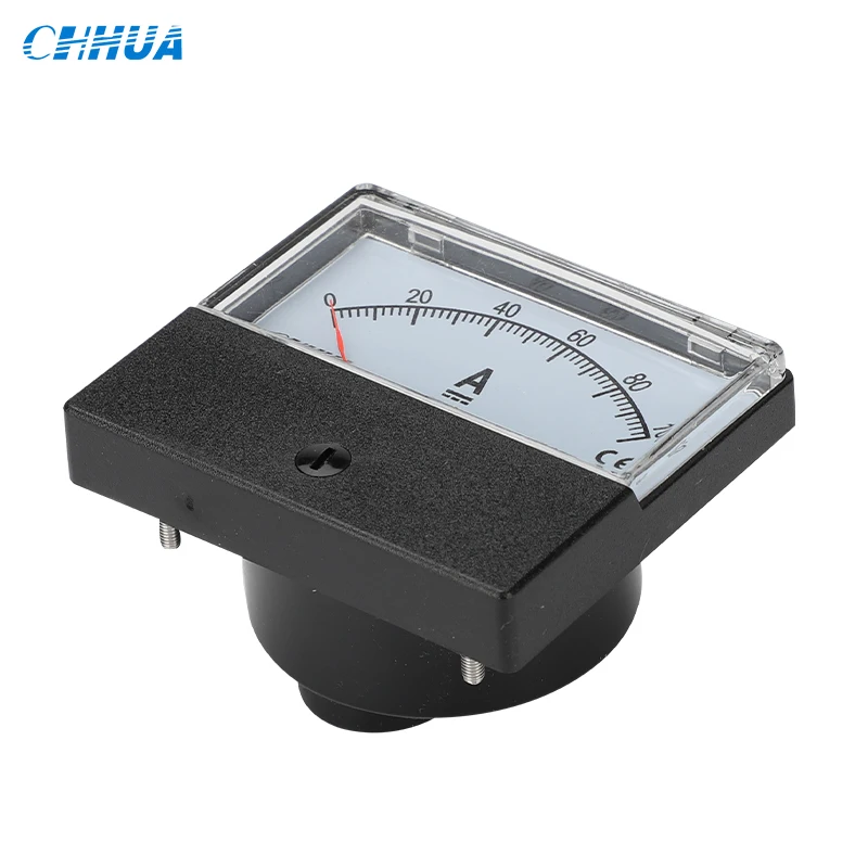 CHHUA DH-670 DC Ammeter with shunt Electrical testing Analog Pointer Ammeter Gauge DC20A 30A 50A 75A 100A 150A 200A DC Amp Meter