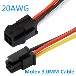 5PCS Molex 3.0MM Cables 20cm 20AWG Small 5557 5559 Male Female Air Docking Electronic Cable, MX3.0 43025 Terminal Line