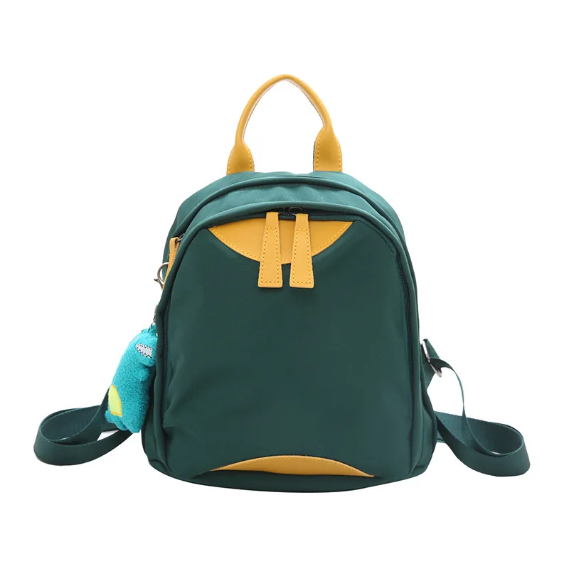 Ladies backpack new Korean version of the tide fashion casual wild backpack female mini backpack hit color waterproof small bag