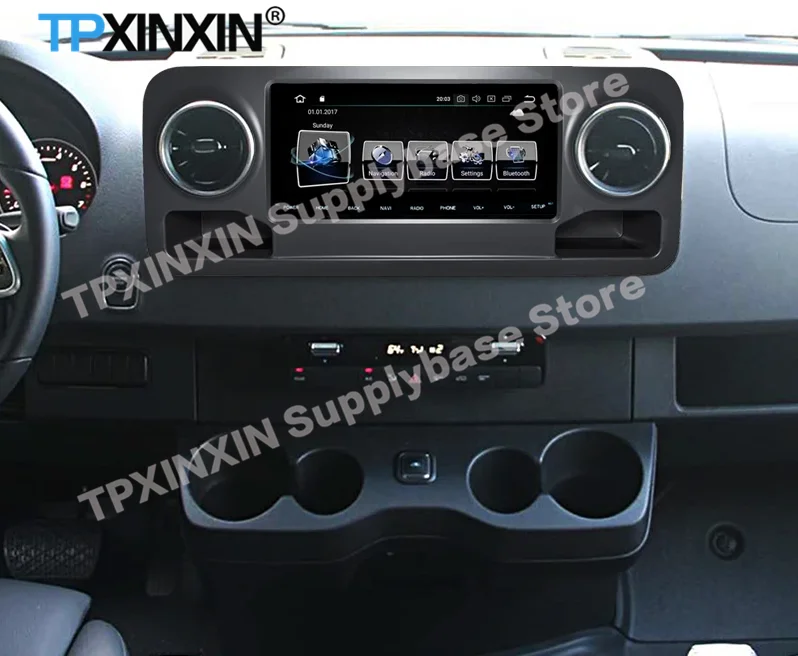 10.25 بوصة 128 جيجابايت راديو السيارة أندرويد 14 لبنز سبينواي سبرينتر 2019 ~ 2024 نظام تحديد المواقع نافي استقبال Carplay مرآة ربط IPS رئيس وحدة #4