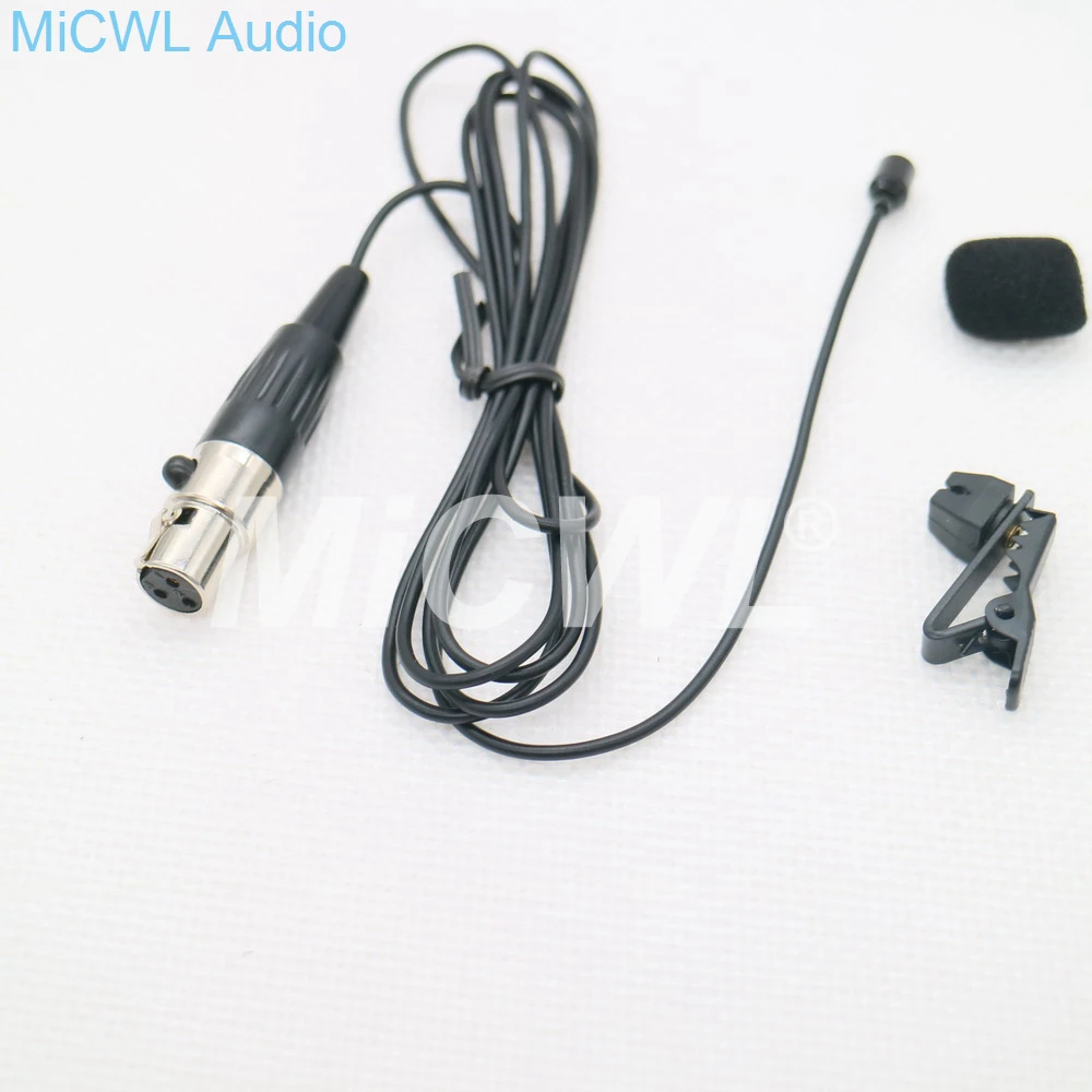 

Beige Black WMS46 Lapel Lavalier Microphone for AKG Samson mini XLR 3Pin TA3F Wireless Tie Clip Mic System