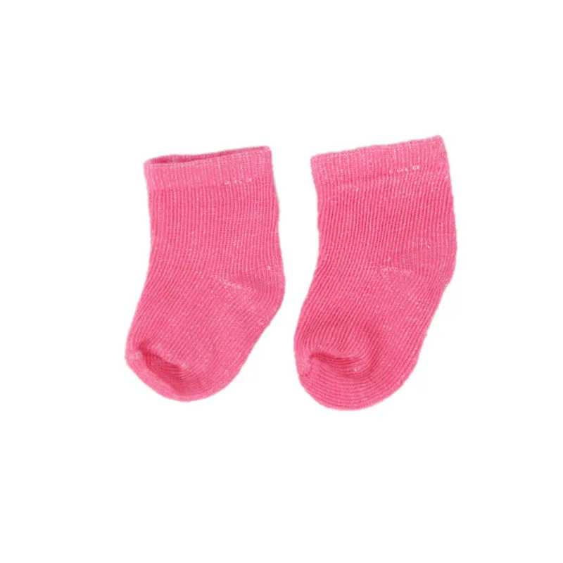 13-Farben-Socken für 18-Zoll-amerikanische Puppen, Mädchenspielzeug und 43-cm-Baby-Kleidungsartikel, Zubehör, Nenuco und unsere Generation, Geschenk