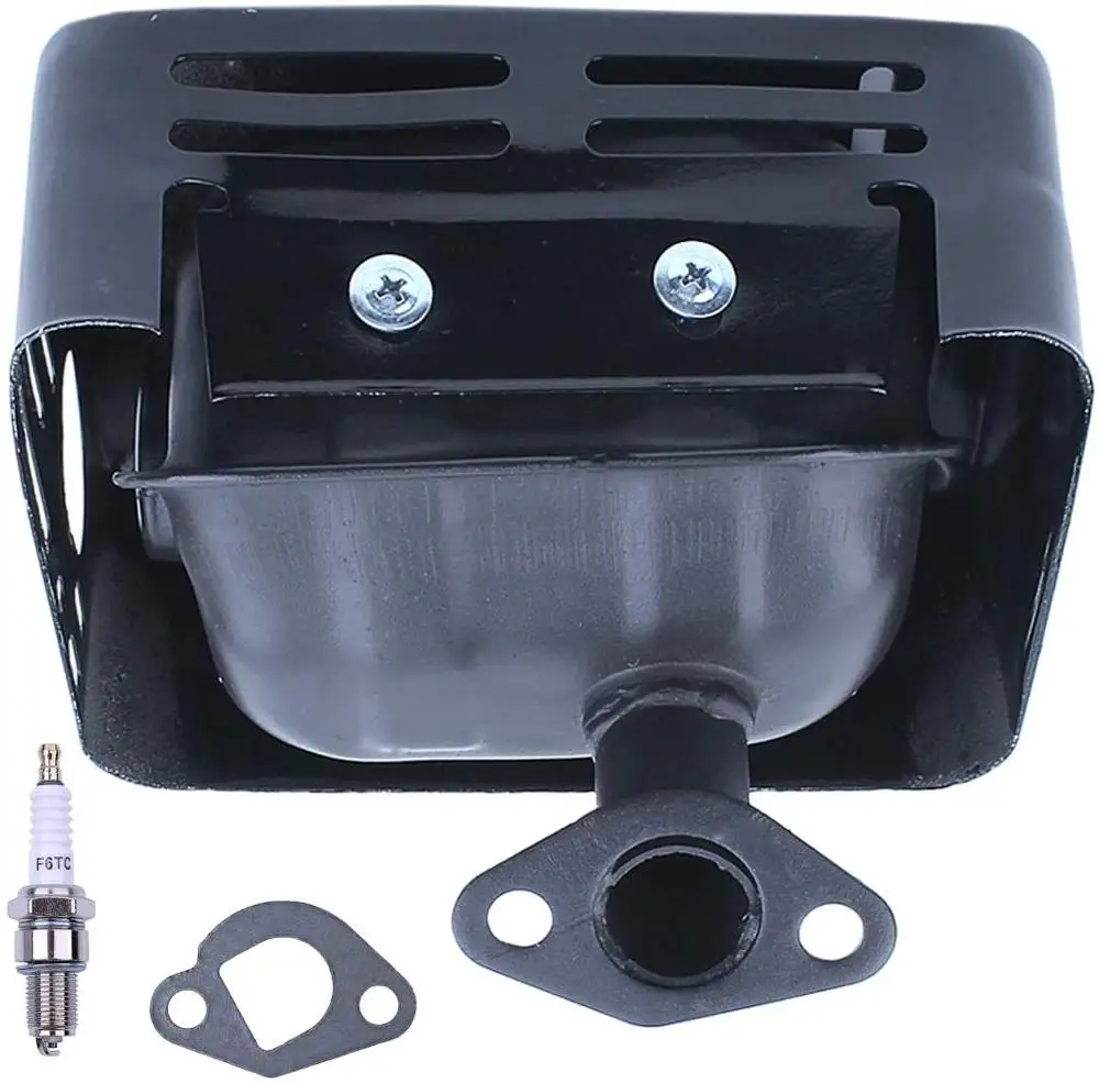 Muffler Exhaust Assembly with Exhaust Pipe for Honda GX160 GX200 5.5hp 6.5hp Engine Replace 18300-ZE1-900 Garden Power Tools