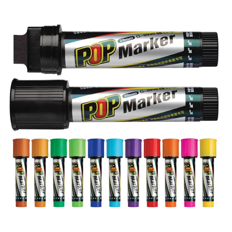 LifeMaster Genvana Pop Marker 20mm dcBased Ink Mark on Anything/Poster Design Fast Dry Waterproof Ink G-0930