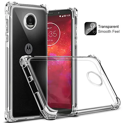 For Moto Z2 Z3 Z4 Play Case Shockproof Armor Clear Soft TPU Back Cover for Motorola G10 G30 G51 G41 G31 G6 Plus G8 G9 E7i Power