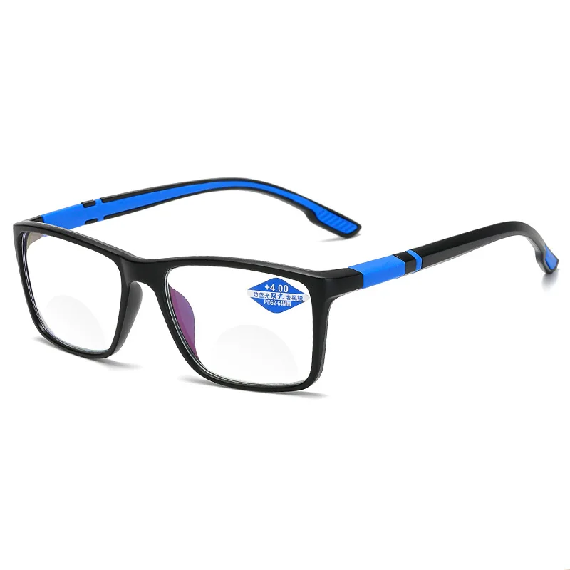 Elbru Anti-blue Light Reading Glasses Fashion Flexible Multifocal Presbyopic Glasses Ultralight Computer Goggle+1.0 1.5 2 2.5 4 image 3