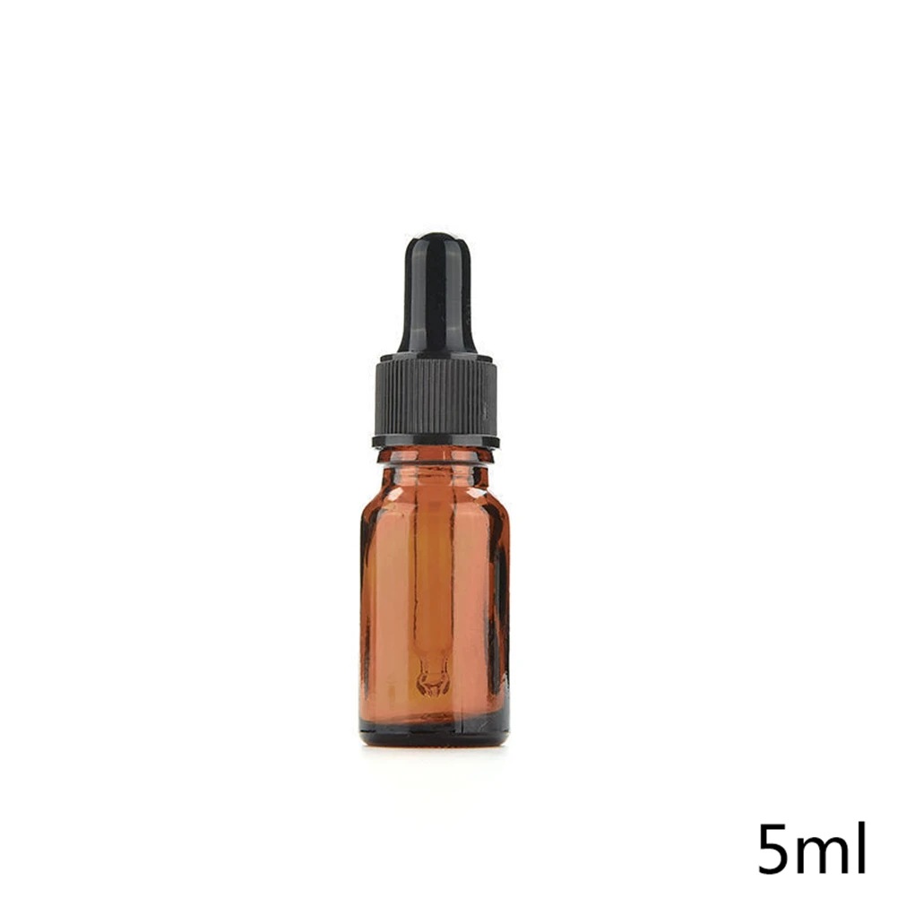 5-100ml Portable Amber Glass Essential Oil Spray Bottles Mist Sprayer Container Travel Refillable Bottle Transparent Brown