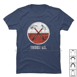 Trust Us Progressive T Shirt 100% Cotton Progressive Progress Cartoon Popular Waters Water Humor Trust Roger Rust Nerd Pink