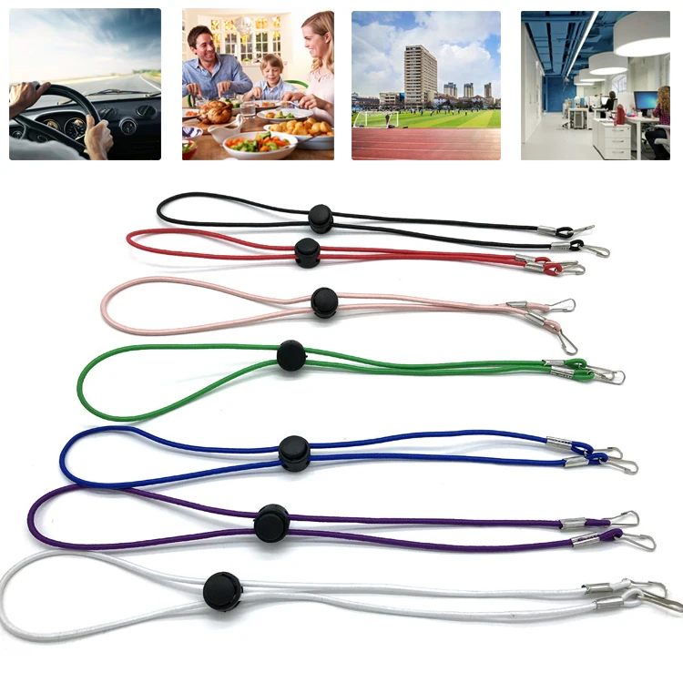 Adjustable Comfortable Neck Strap Face Mask Extender Rope Multifunctional Glasses Windproof Hat Rope Lanyards Ear Savers Strap