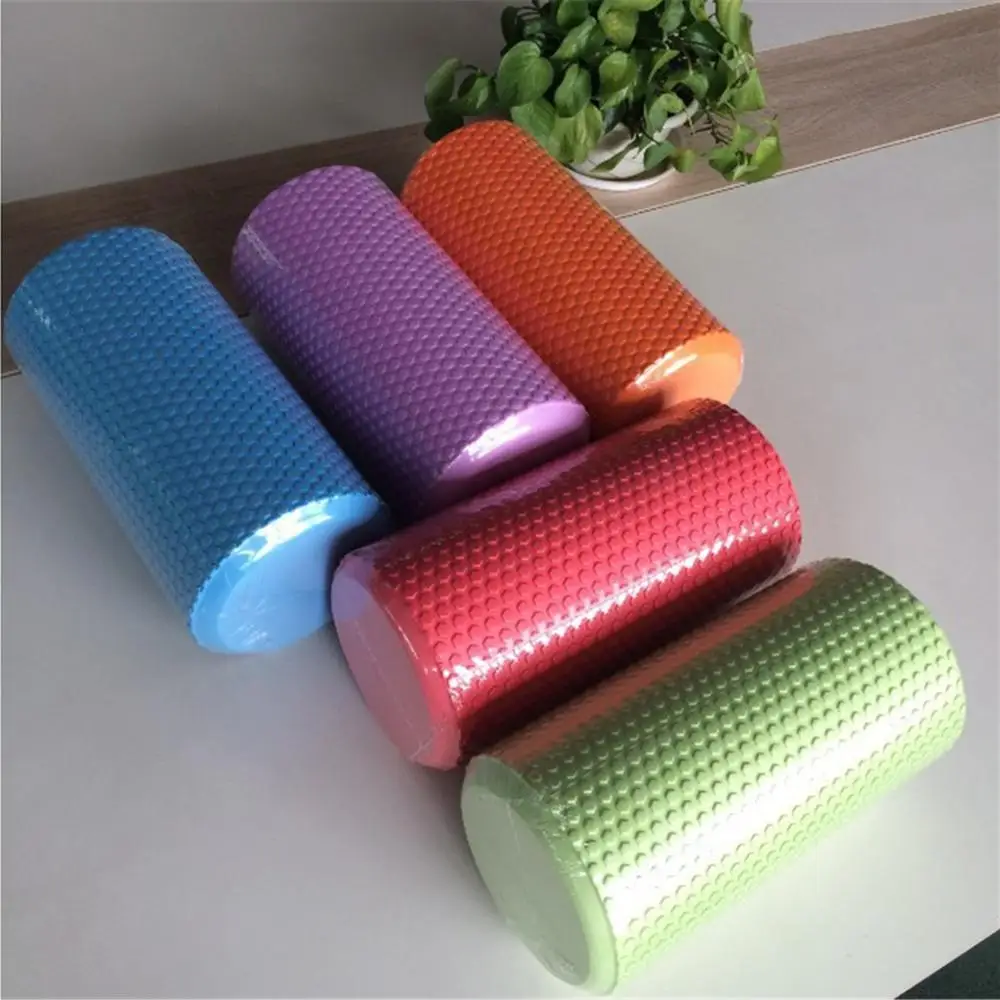 Sólido Yoga Foam Roller, Ginásio Massagem Terapêutica, Physio Aliviar a Pressão Articular, EVA Grade Ponto Coluna Pilates, 45*15cm, 30*15cm