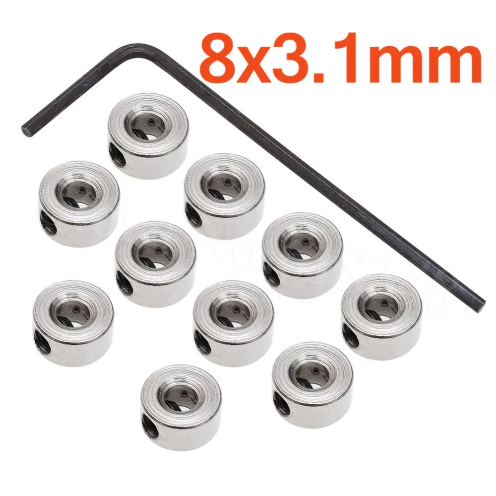 Jeu de bouchons de train d'atterrissage RC, 20 pièces, collier de roue 6x2.1mm 7x2.6mm 8x3.1mm 9x4.1mm, pièces pour modélisme