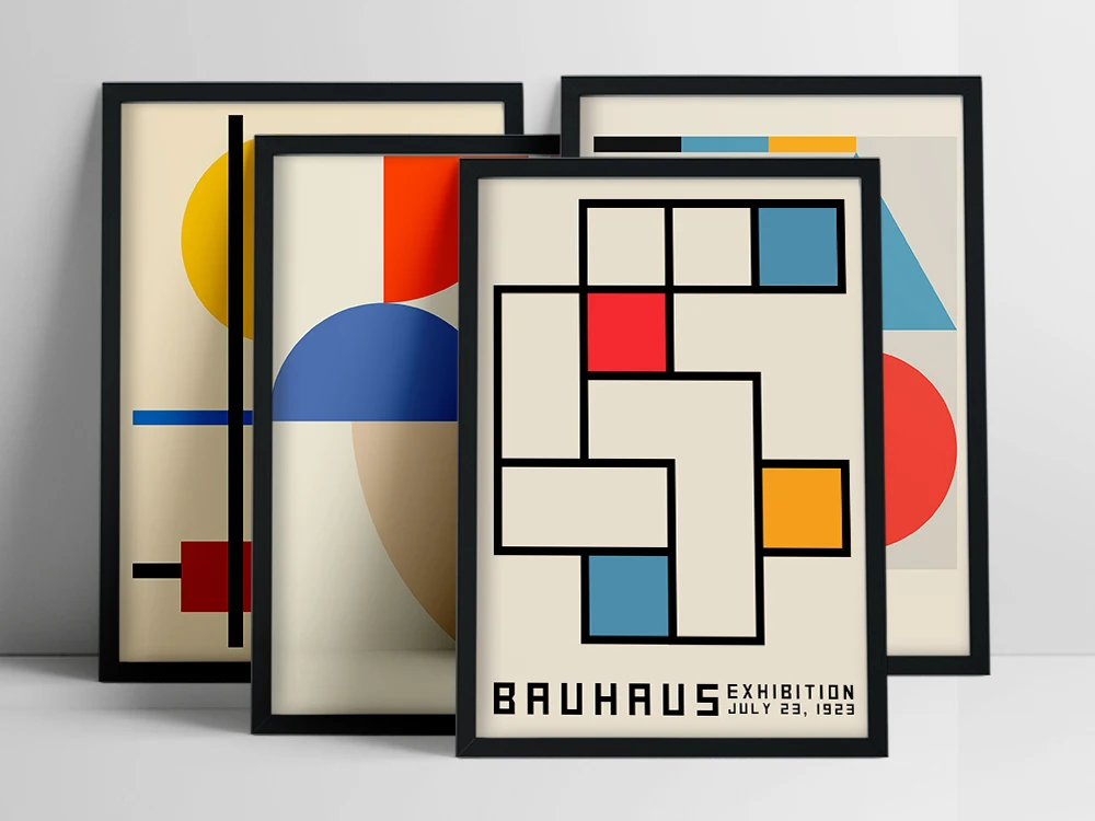 Bauhaus Staircase Poster, Weimar 1923, Bauhaus Exhibition Print, Herbert Bayer Poster, Bauhaus Print, Warhol Art Print Decor