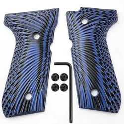 G10 Grips Shank with Screws for Beretta 92FS Grips, Sunburst Texture Shank for Full Size, 92 FS, M9, 92A1, 96A1, 92 INOX