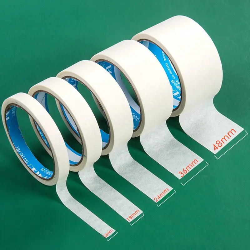 Watercolor Masking Tape Art Painting Adhesive Textured Tape Paper Writable Anti-dirty Cover Glue Leave White Tool Art Supplies