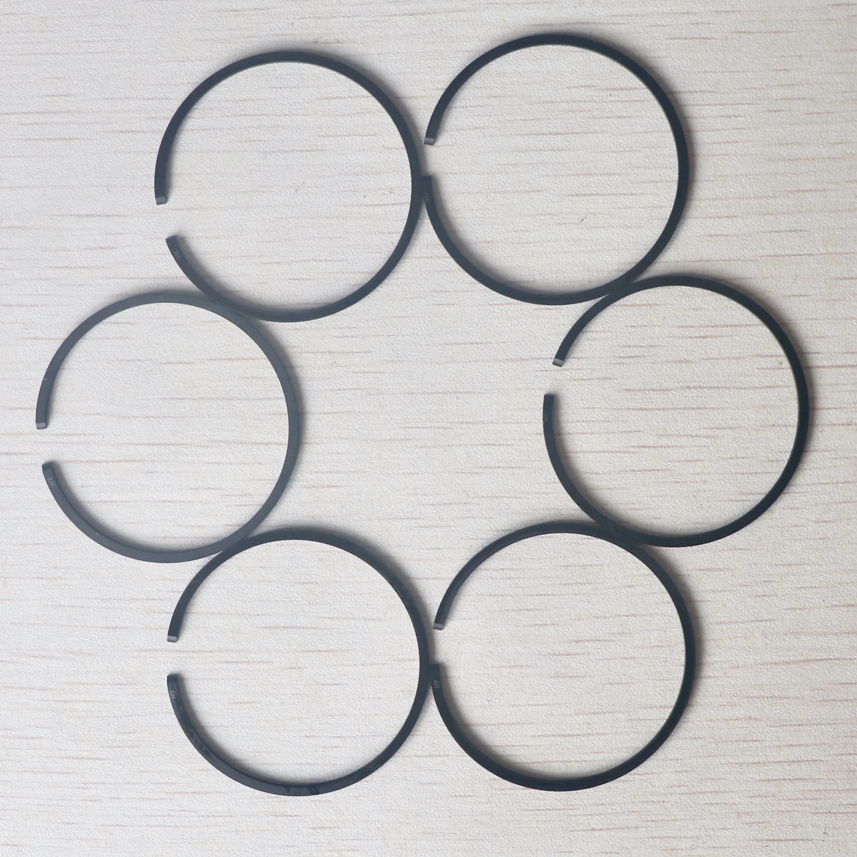 6Pcs 48mm Piston Rings Double Ring Piston Type For 365 Chainsaw Replacement