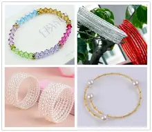 100 pcs 0.6mm memory beading steel wire #6