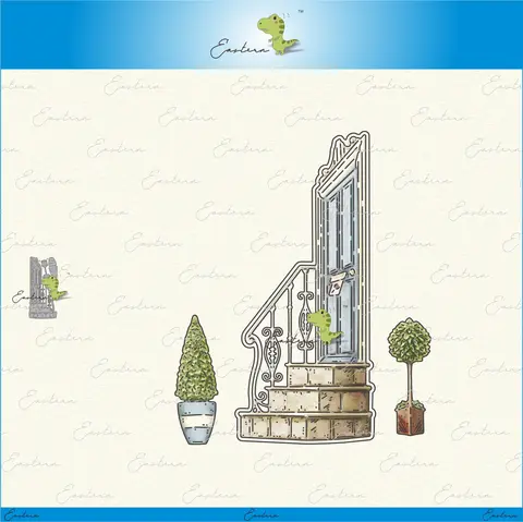 문앞에 금속 절단 죽을 2021 새로운 diy 금형 Scrapbooking 종이 죽을 잘라 공예품 만들기