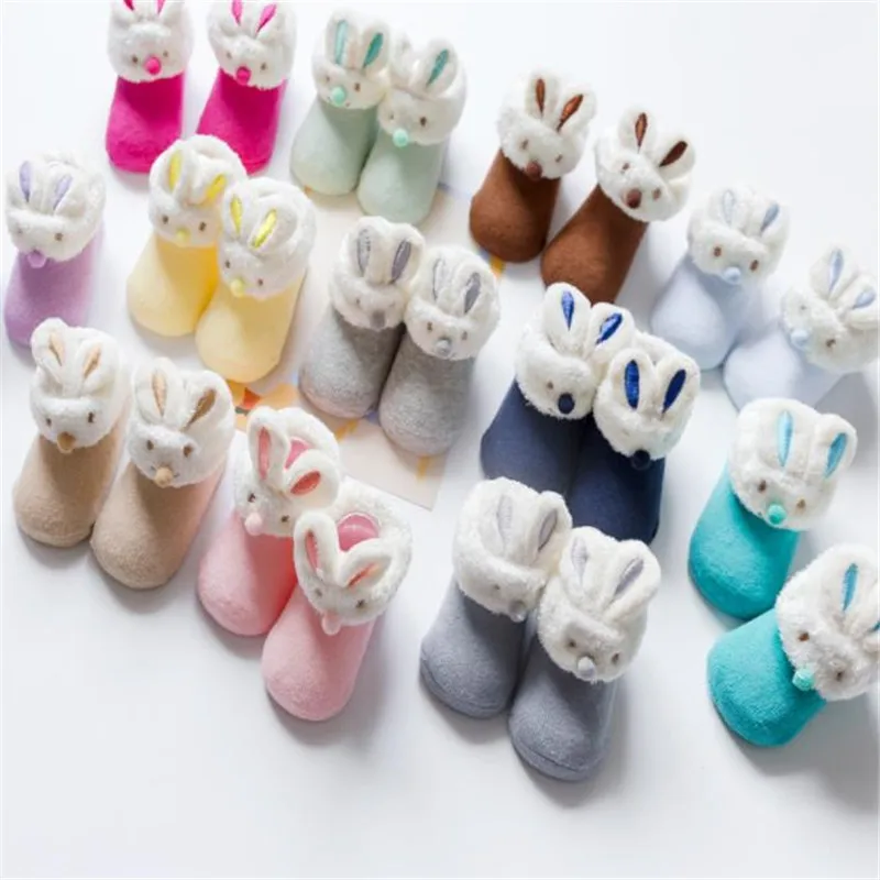 Newborn baby lovely rabbit dispensing antiskid thickened cotton men's and women's children's socks-ZQ107