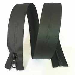 2pcs New 5# 70cm/80cm/90cm/100cm Nylon Opening TPU Waterproof Zipper Black Zippers for Sewing,