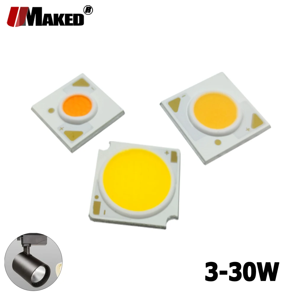 LED COB 18x35Mil 3 5 7 12 15 20 24 30W CRI92 130lm/w 3000-4000-6000K 1304 1313 1507 1816 1919 Bridgelux Chip fuente de cuentas de luz