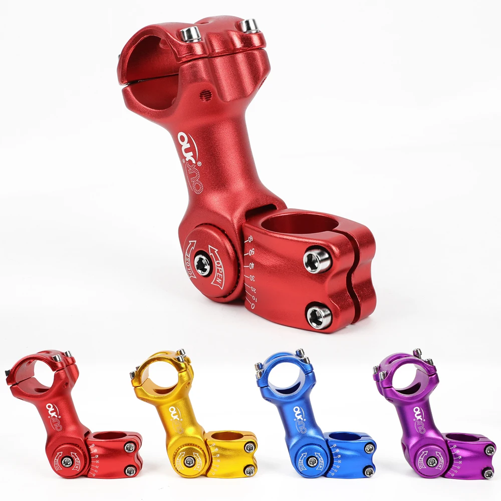 Einstellbare MTB Vorbau 0-60 Grad Einstellen Stem 25.4/31,8mm Fahrrad Lenker Riser 90-130mm bunte Ergeben Fahrrad Stück