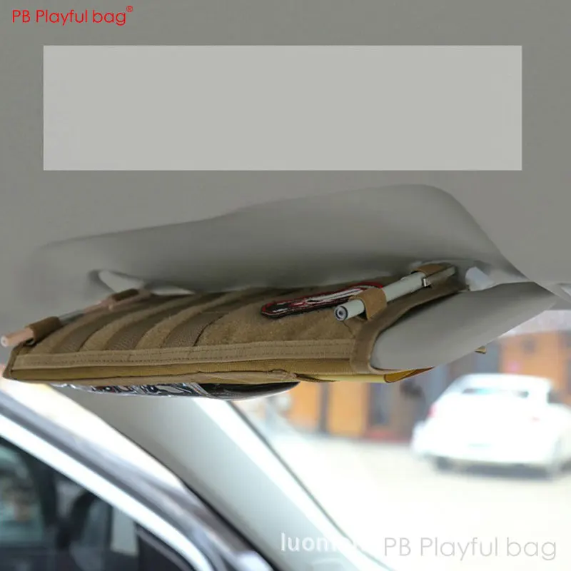 ขี้เล่นกระเป๋าสไตล์ทหารกลางแจ้งรถ Sun Visor Cover Multifunctional ต่างๆกระเป๋าแผนที่ Sorting Bag CS ของเล่นอุปกรณ์ QG57