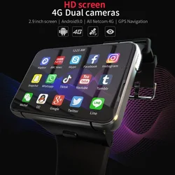 APPLLP MAX 4G WiFi SmartWatch Men Dual Camera Video Calls Phone Heart Rate Monitor 4G+64G Game Smart watch CP. DM100