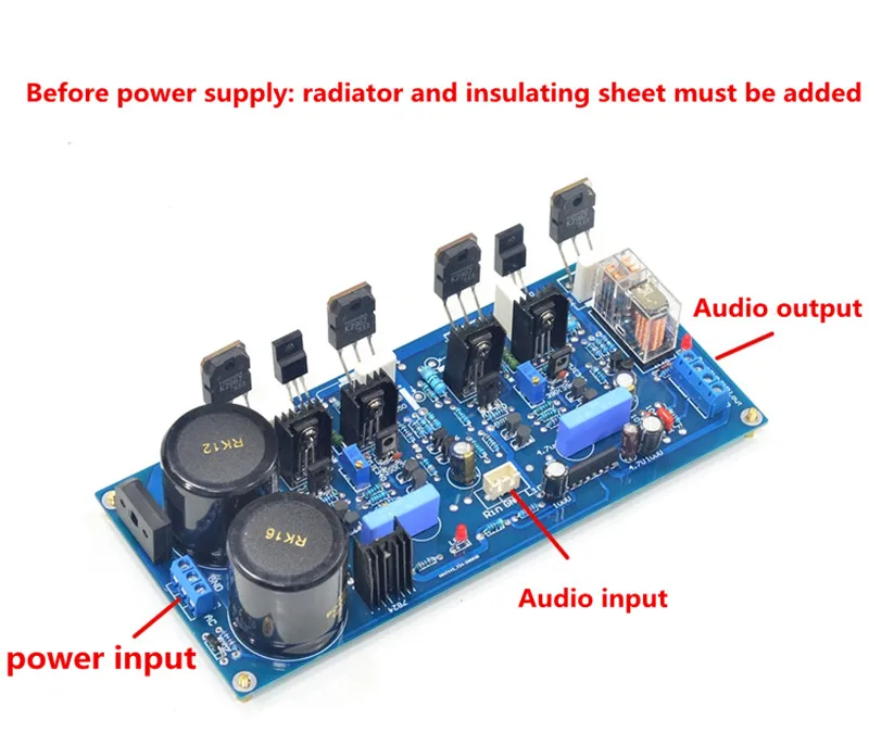 V21 K2967電界効果チューブ離散100ワット * 2ハイファイデュアルチャンネルオーディオ · アンプ · ボード