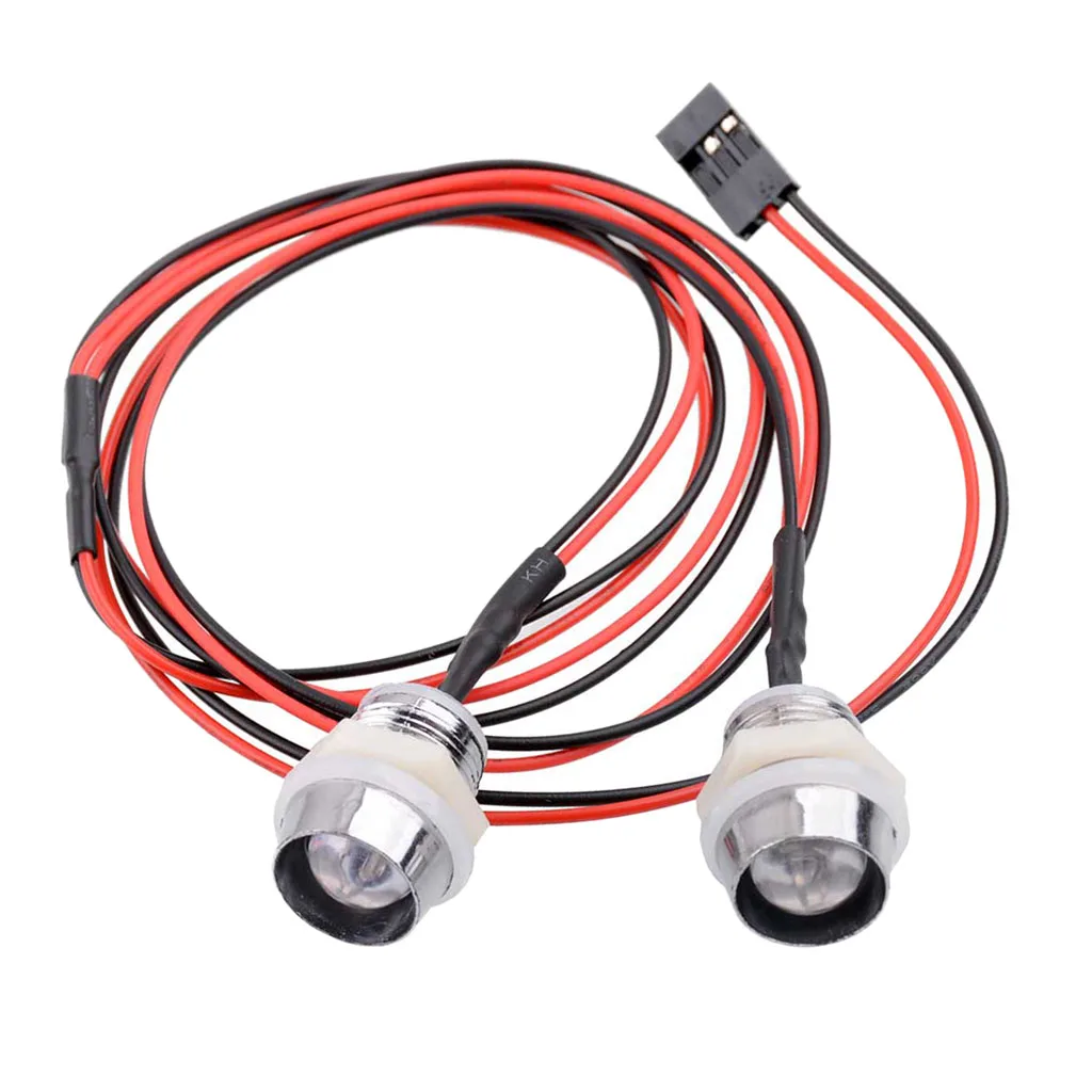 Controle remoto, kit de luzes 3-9v, farol dianteiro, para modelos de carro 1/5, 1/8, 1/10, 1/12, caminhão, led-2, 10mm