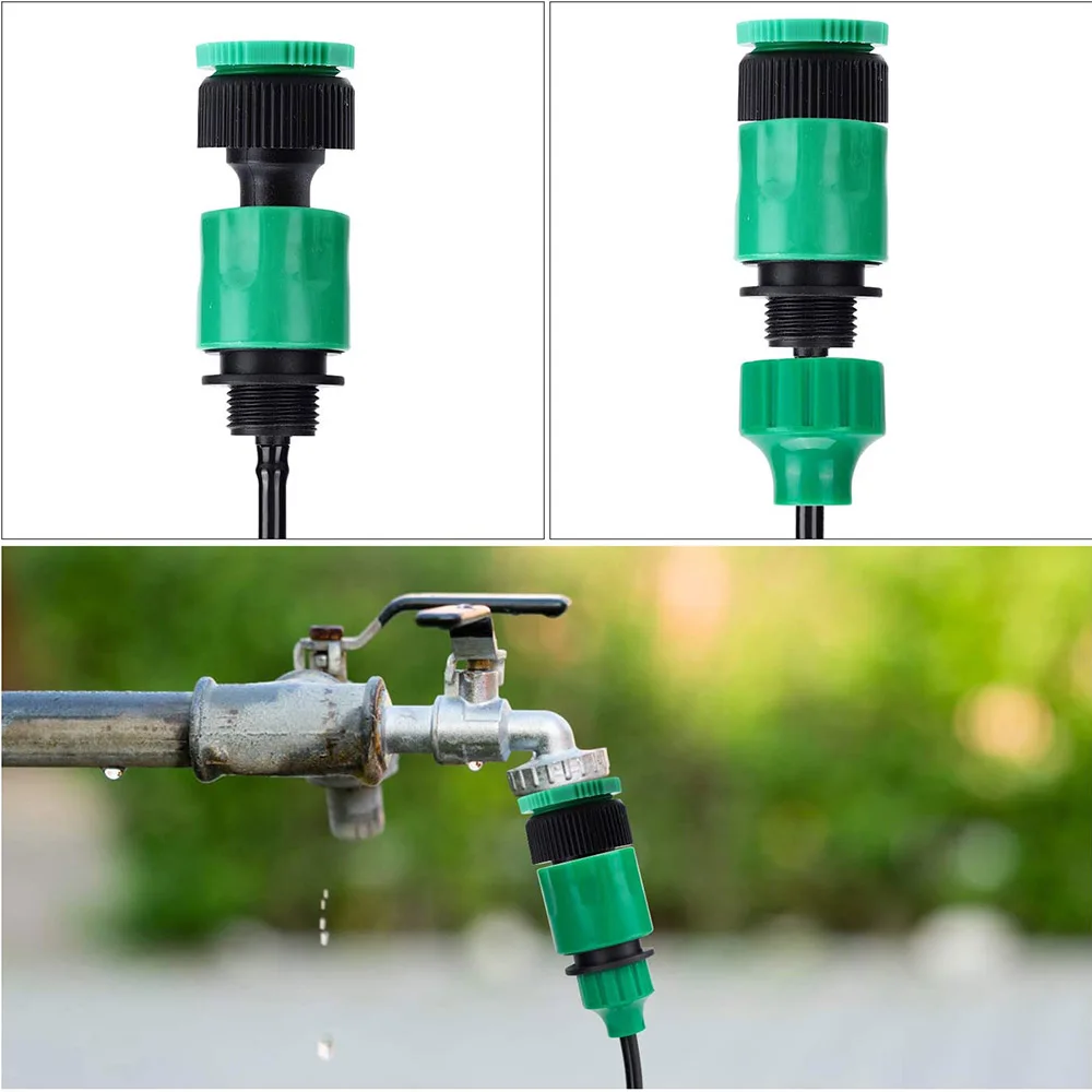 Adapter szybkiego złączki ze złączem kolczastym 1/4 (4 mm) lub 3/8 cala (8 mm) do nawadniania ogrodu Podlewanie szklarni Narzędzia ogrodnicze