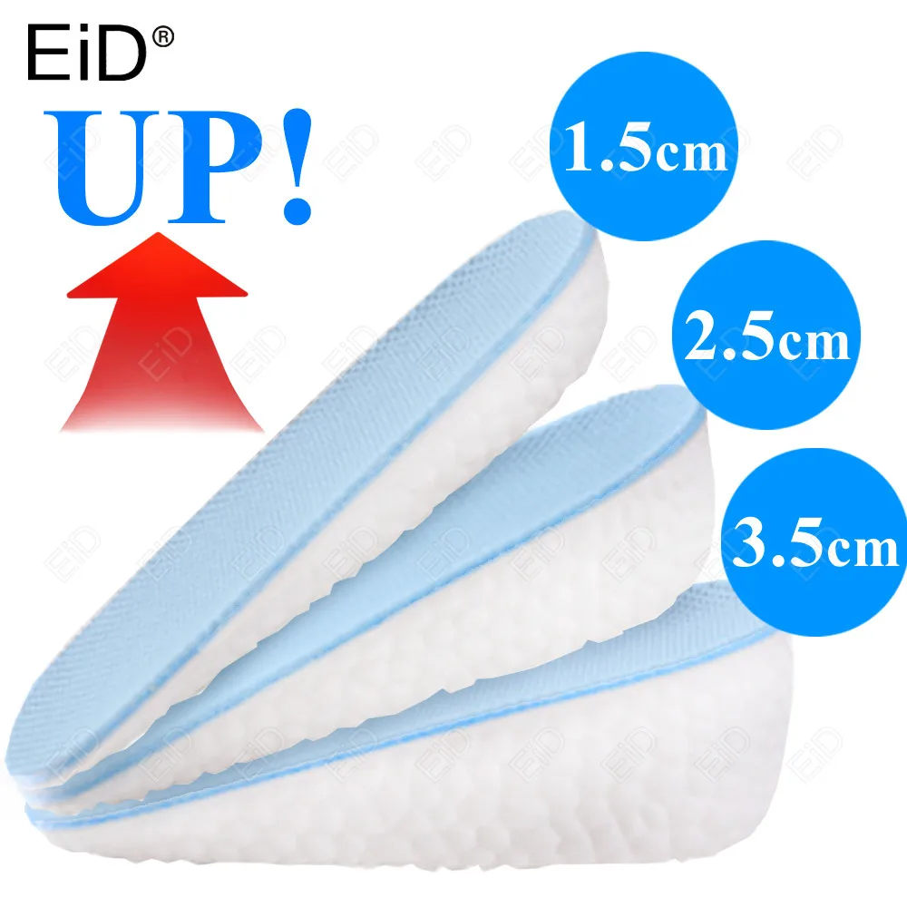 

EiD Arch Support Increase Height Insoles Light Weight Soft Elastic Lift for Men Women Shoes Pads 1.5CM 2.5CM 3.5CM Heighten Lift